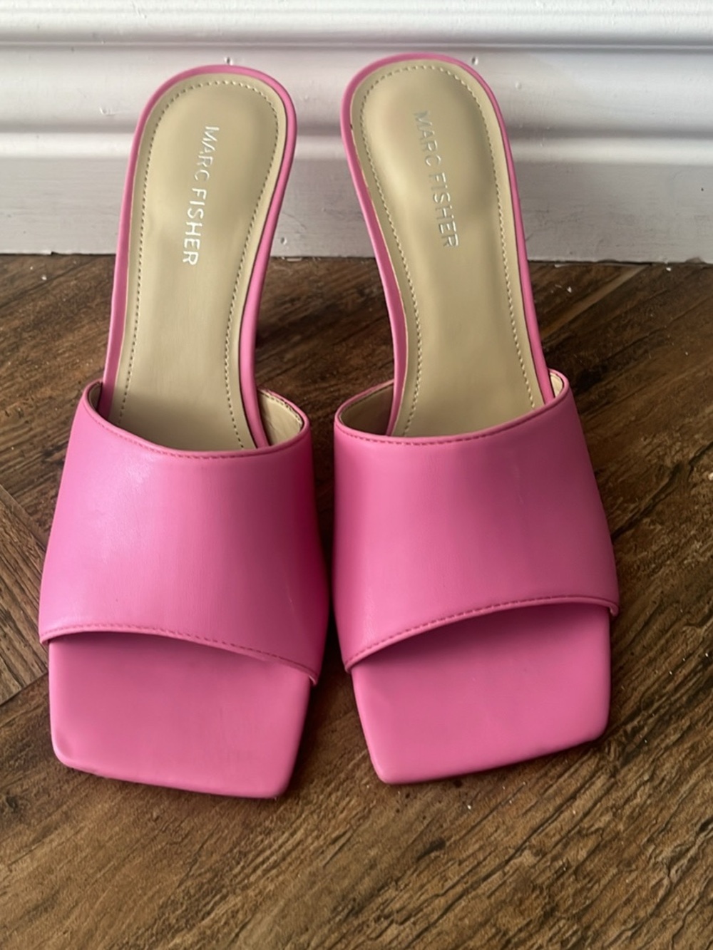 Marc Fisher Pink Slide Sandals - Women